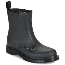 RegenlaarzenDrMartens1460RainPullOnBootBlackPVC
