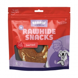 BraaafHondensnackDonutRundVis10-12cm115gr