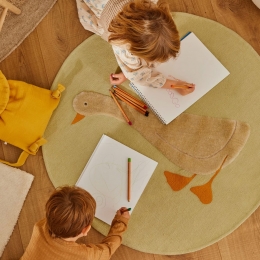 KaveHomeRondVloerkleedMilu100cm-Groen