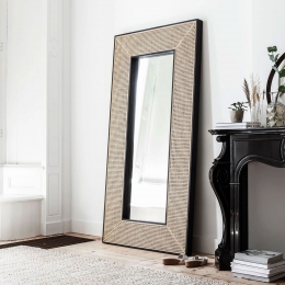 MUSTLivingSpiegelRafflesRotanenhout200x104cm-ZwartNaturel