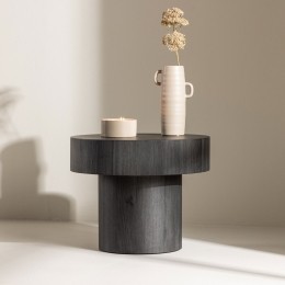 NohrRondeBijzettafelTazia50cm-Zwart