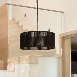KaveHomeLampenkapCantiakatoen47cm-zwart