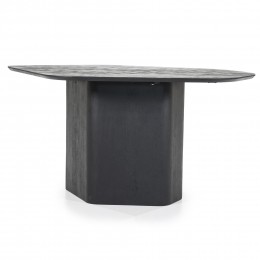 EleonoraOrganischeEettafelBeauMangohout150x124cm-Zwart