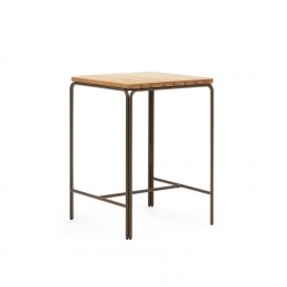 KaveHomeOutdoorBartafelSalguerAcaciahout70x70cm-Bruin-Vierkant