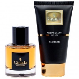 GisadaAmbassadorAmbassadorMenSet50mlEdP100mlshowergel