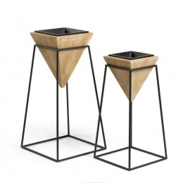 KaveHomePlantenpotStaredSetvan2stuks-Naturel