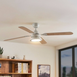 LindbyLEDplafondventilatorTedricwitstil133cm