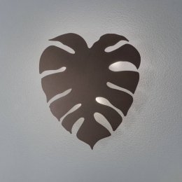 TKLightingWandlampMonsterabladvorm3xG9staalbruin