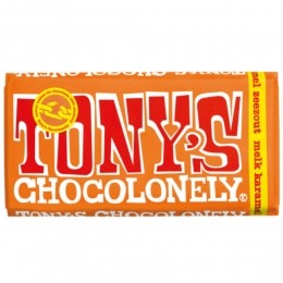TonysChocolonelyMelkCaramelZeezout180gr