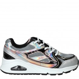 SkechersUnoGen1PlatinumFlashSneakersMeisjesZilver