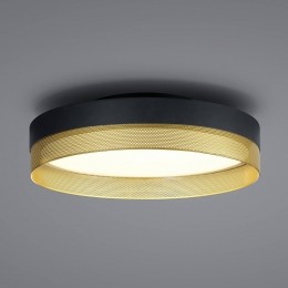 HELLMeshLEDplafondlamp45cmzwartgoud