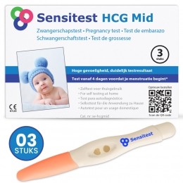 SensitestZwangerschapstestMidstreamExtraVroeg3stuks