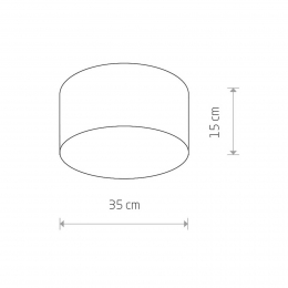 NowodvorskiLightingPlafondlampCamerongrijs35cm