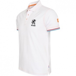PoloShirtKorteMouwCappuccinoItaliaDutchLionPoloEK2024
