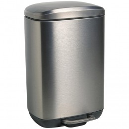 PedaalemmerLux5LiterZilverAntraciet