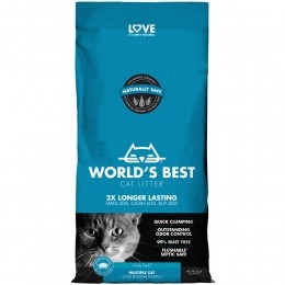 WorldsBestCatLitterKattenbakvullingMultipleCatLotusBlossomScented127kg