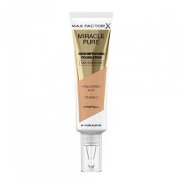 MaxFactorMiraclePureSkinImprovingFoundation45AlmondBeige30ml