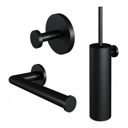 ToiletaccessoireSetBrauerBlack3-in-1metPVDcoatingMatZwartBrauer