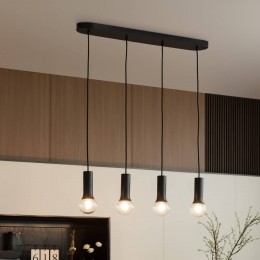 LindbyFipashanglampzonderkap4-lamps