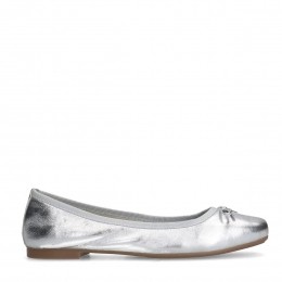 Zilverenlerenballerinas