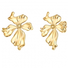 YokoamiiOorbellenbloemvanverguldemetaallegering