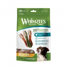 6xWhimzeesHondensnackTandenborstelMedium12stuks