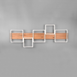 TrioLightingHarperLEDplafondlampmetvijfvierkanten