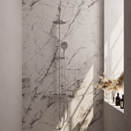 RegendoucheBrauerChromeShowerpipeMetThermostaat20cm3StandenMessingChroomBrauer