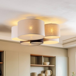 EulunaLodgeplafondlamp6-lampsmeerkleurig