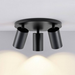 Deko-LightCANTILTplafondspotzwart25cm3-lampsmetaalGU10