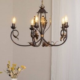 ONLIKroonluchterGretel5-lampsbronskleurigmetaalE14