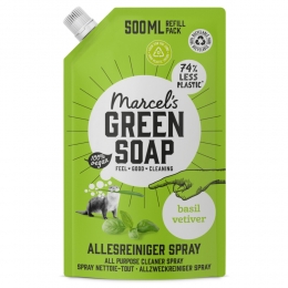 MarcelsGreenSoapAllesreinigerSprayBasilicumVertivertGrasNavulling500ml