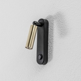 TKLightingWandlampEnzoLongzwart-goud22cmverstelbaarG9