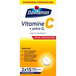 2xDavitamonVitamineCExtraD330bruistabletten