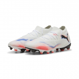 PUMAFuture8MatchGrasKunstgrasVoetbalschoenenMGWitFelroodBlauw