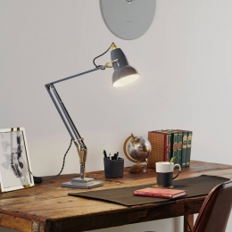 AnglepoiseOriginal1227Brasstafellampgrijs