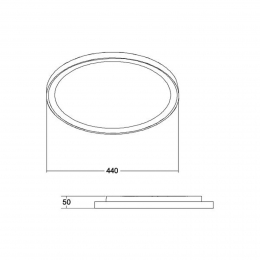 BRUMBERGSunnyMidiLEDplafondlampRCCCTzwart