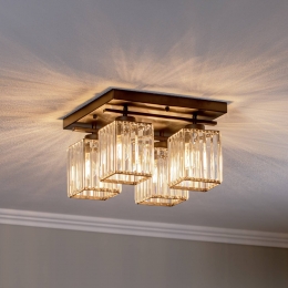 AvonniPlafondlampAV-1795-4BSY4-lampsvierkantzwart