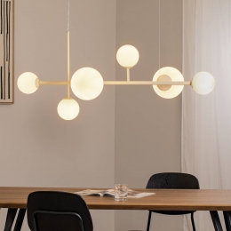 ALDEXHanglampDioneopaalcrme6-lamps