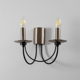 LuceaWandlampDofaantiekmessingzwart2-lamps