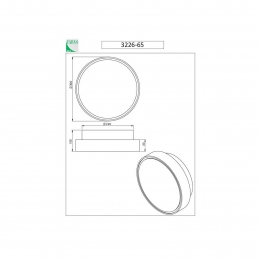FabasLuceWandlampHatton30cmsensor2xE27witIP65