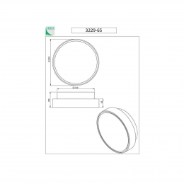 FabasLuceWandlampHatton30cm2xE27witIP65