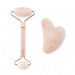 ZoeAylaGuaShaSetRozeKwartsGezichtsroller