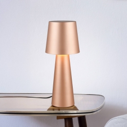 TrioLightingNubischetafellampbruinhoogte40cmmetaalE27
