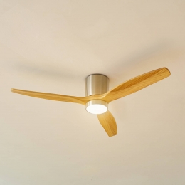 LucandeLEDplafondventilatorFaiparinikkelDCstil132cm