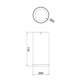 Deko-LightLED-inbouwspotLucea15Wzwart