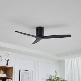 LucandePlafondventilatorVindurzwartDCstil132cm