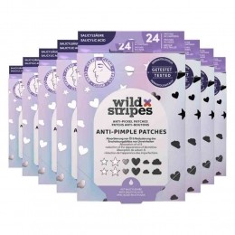 8xWildStripesAnti-PimplePatchesHoloClear24stuks