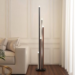 LucandeLEDvloerlampStoika150cm5-lampsmetaal