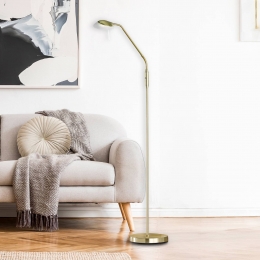 FISCHERHONSELLEDvloerlampPoolmessingkleurighoogte160cmmetaalCCT